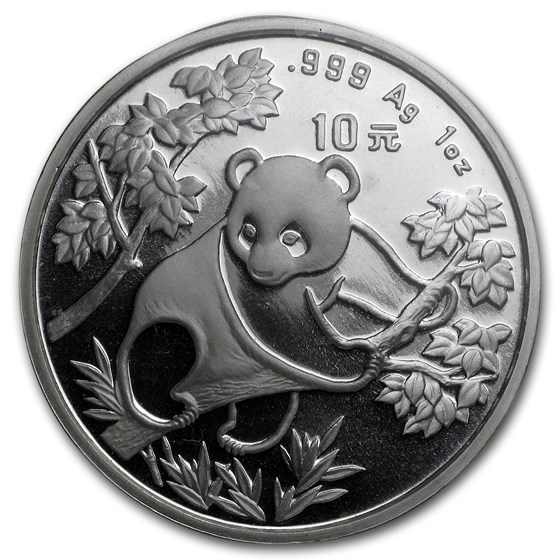 1992 China 1 oz Silver Panda Large Date BU (Sealed) 1992 China 1 oz Silver Panda Large Date BU (Sealed)